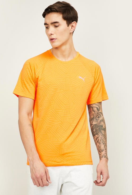 PUMA Men Printed Regular Fit Crew Neck T-shirt