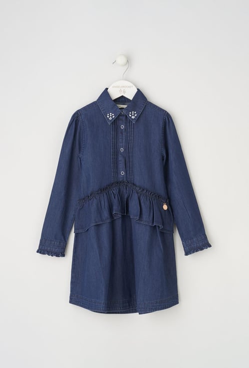 ANGEL & ROCKET Girls Embellished A-Line Dress
