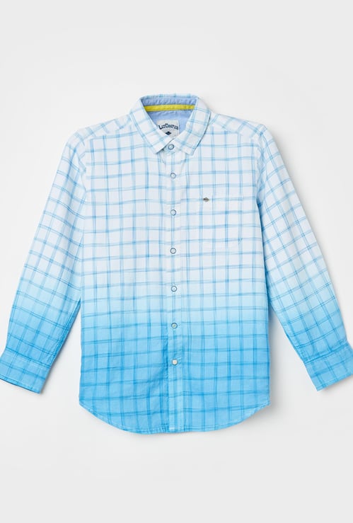 LEE COOPER JUNIORS Boys Checked Regular Fit Casual Shirt