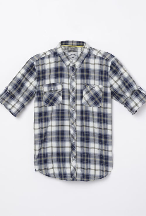 LEE COOPER JUNIORS Boys Checked Casual Shirt