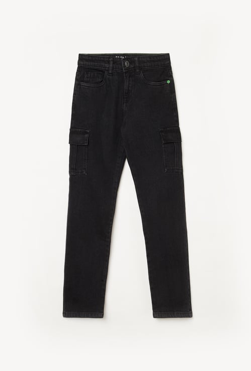 BOSSINI Boys Solid Slim Fit Jeans