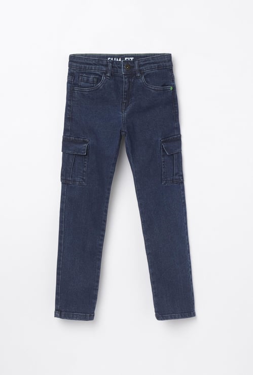 BOSSINI Boys Solid Slim Fit Jeans