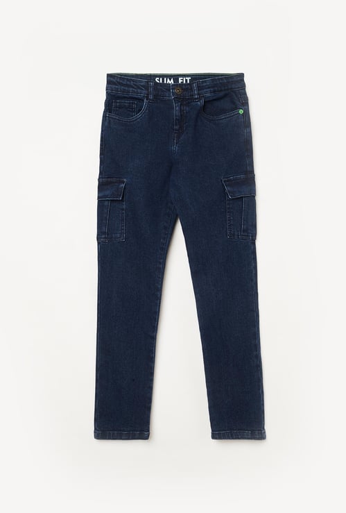 BOSSINI Boys Solid Slim Fit Denim Jeans