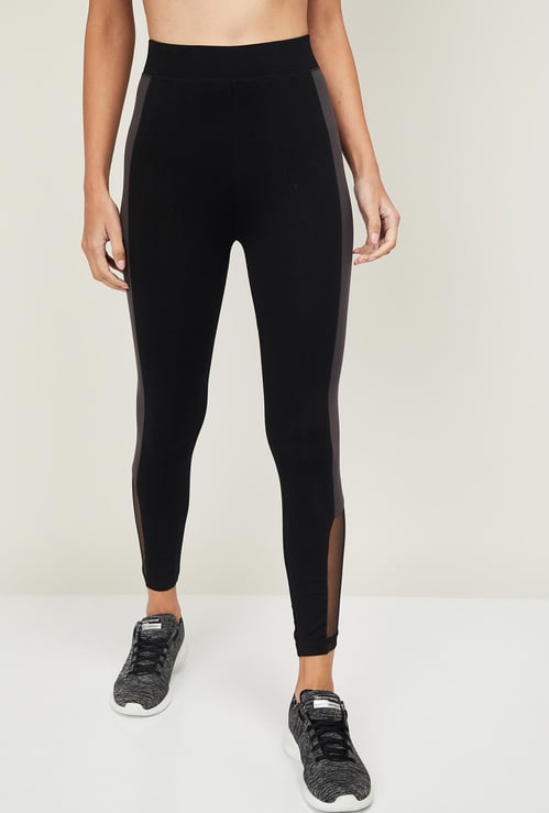 DE MOZA Women Mesh Detailed Tights