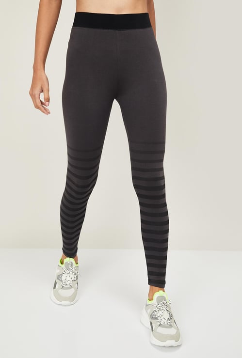 DE MOZA Women Striped Tights