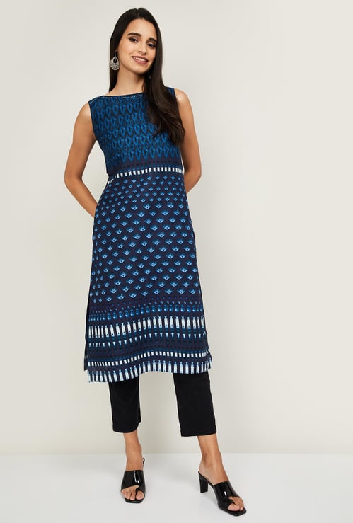 BIBA Women Printed Straight Kurta