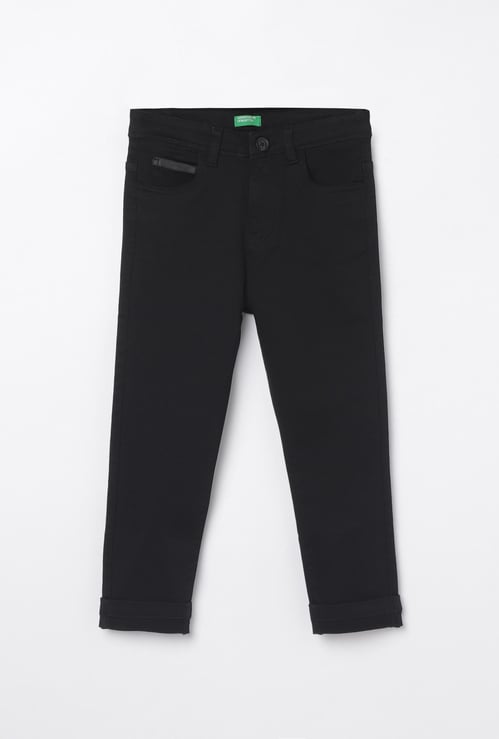 UNITED COLORS OF BENETTON Boys Solid Trousers