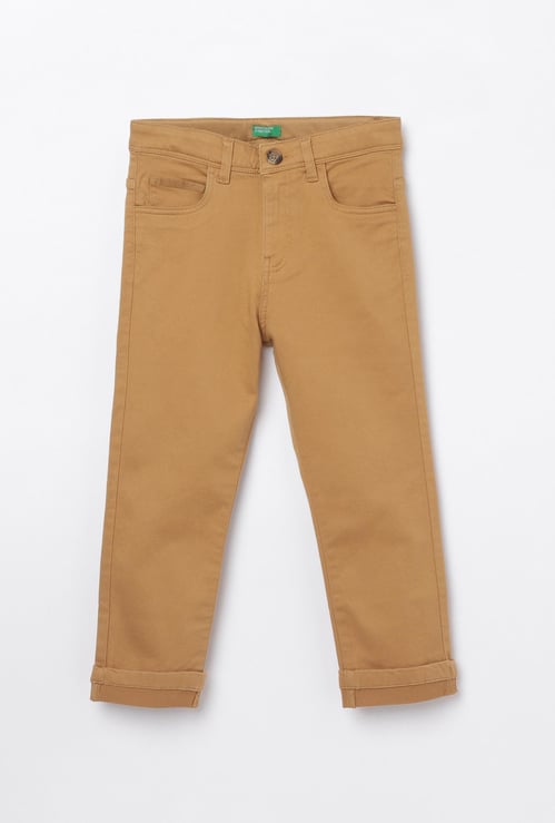 UNITED COLORS OF BENETTON Boys Solid Trousers