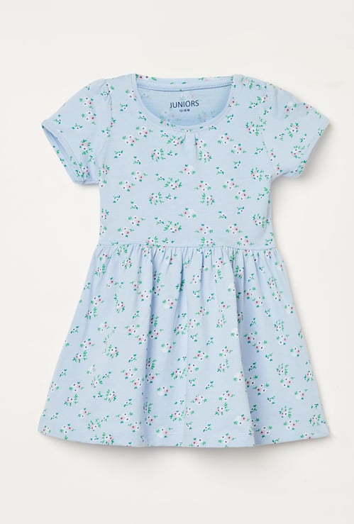 JUNIORS Girls Printed A-line Dress