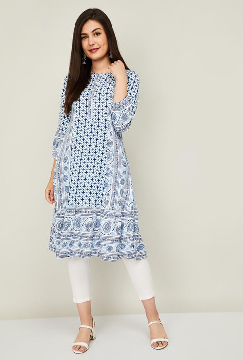 GLOBALD DESI Women Printed A-line Kurta