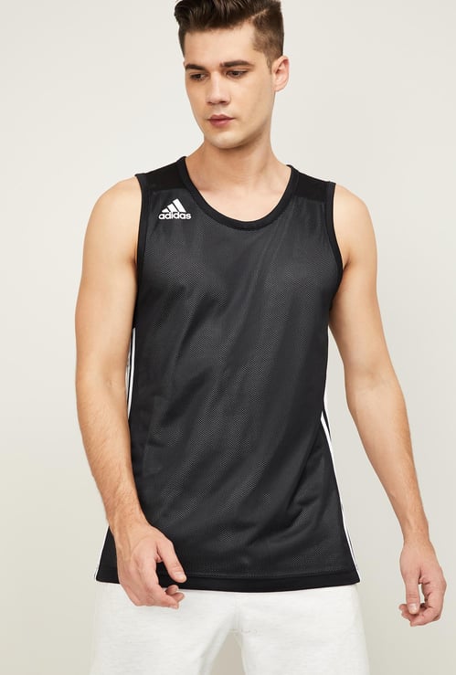 ADIDAS Men Printed Crew Neck T-shirt