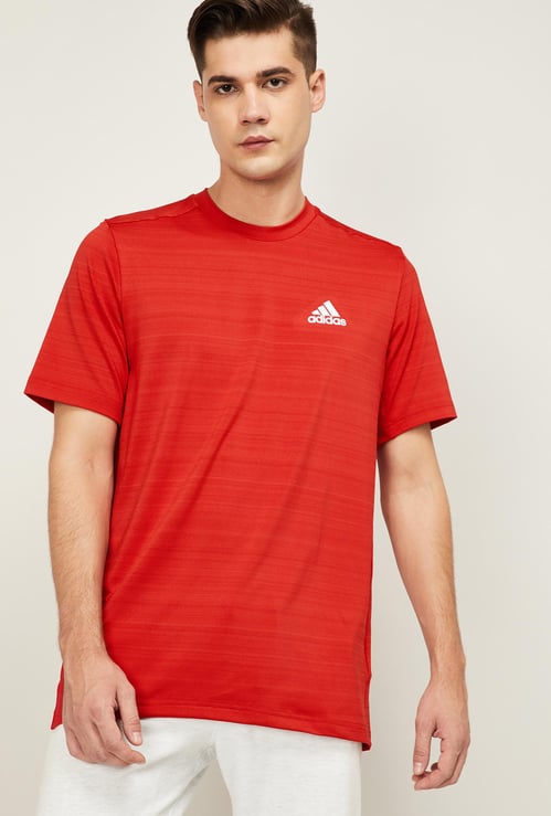 ADIDAS Men Solid Regular Fit T-shirt
