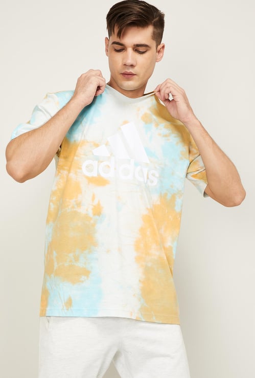 ADIDAS Men Printed Crew Neck T-shirt