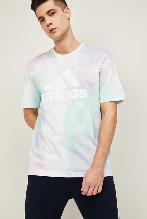 ADIDAS Men Tie and Dye Crew Neck T-shirt