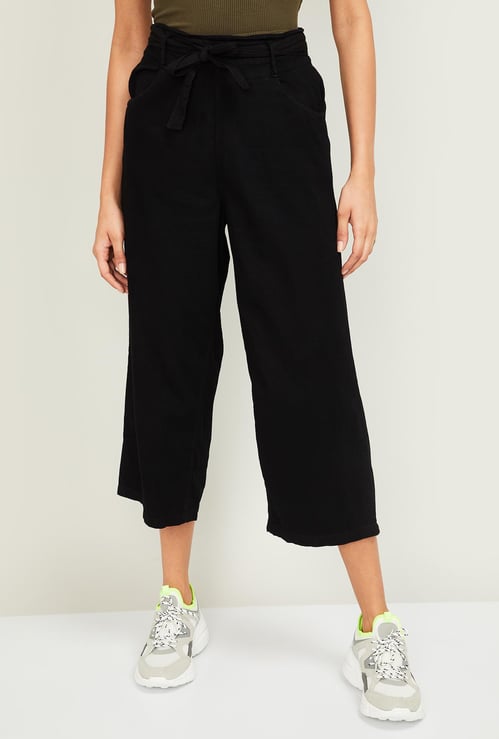 KRAUS Women Solid Culottes