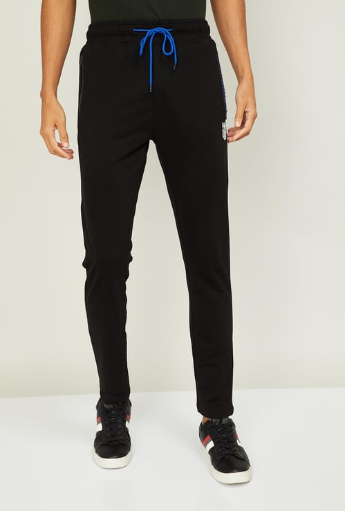 STATUS QUO Men Solid Elasticated Track Pants