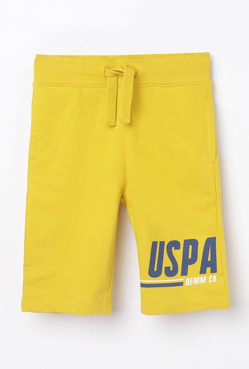 U.S. POLO ASSN. KIDS Boys Printed Elasticated Shorts