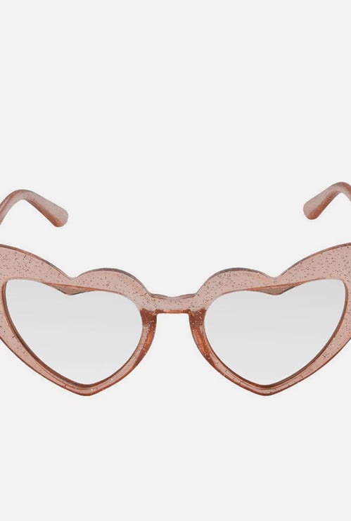 TONIQ KIDS Girls Heart-shaped Sunglasses with Sheen Detailing