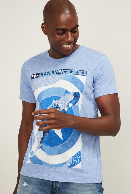FREE AUTHORITY Men Printed Regular Fit Crew Neck T-shirt