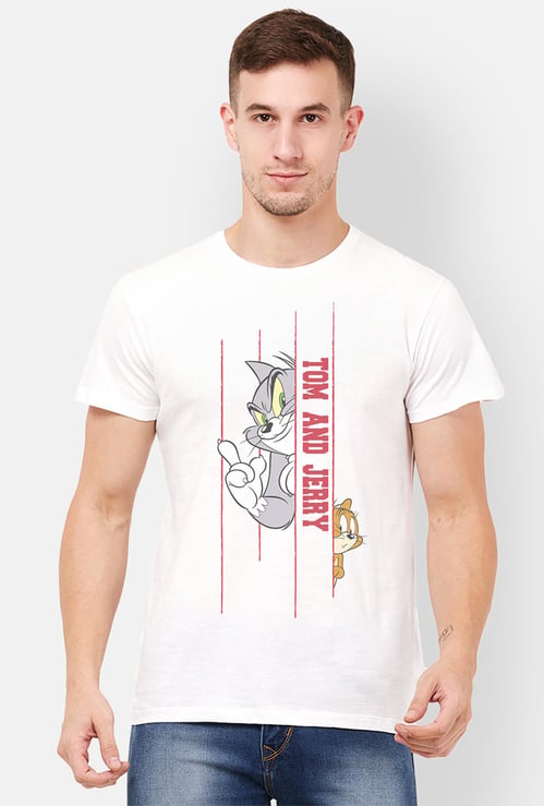 FREE AUTHORITY Men Printed Crew Neck T-shirt