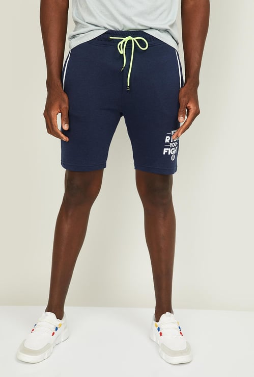 STATUS QUO Men Printed Elasticated Shorts