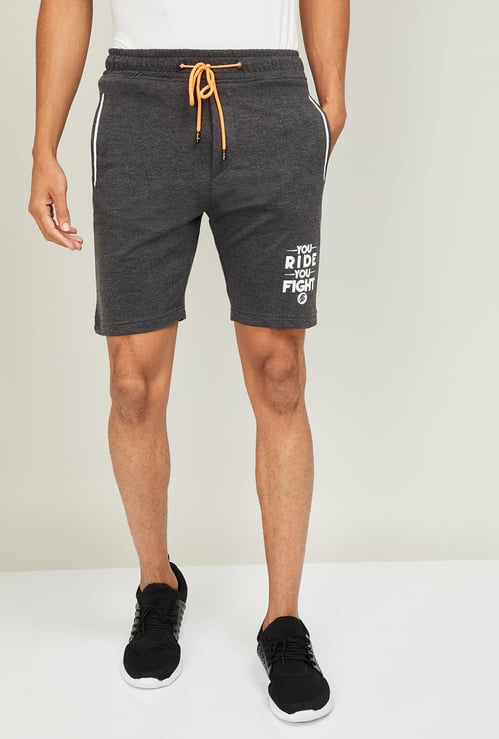 STATUS QUO Men Printed Elasticated Shorts