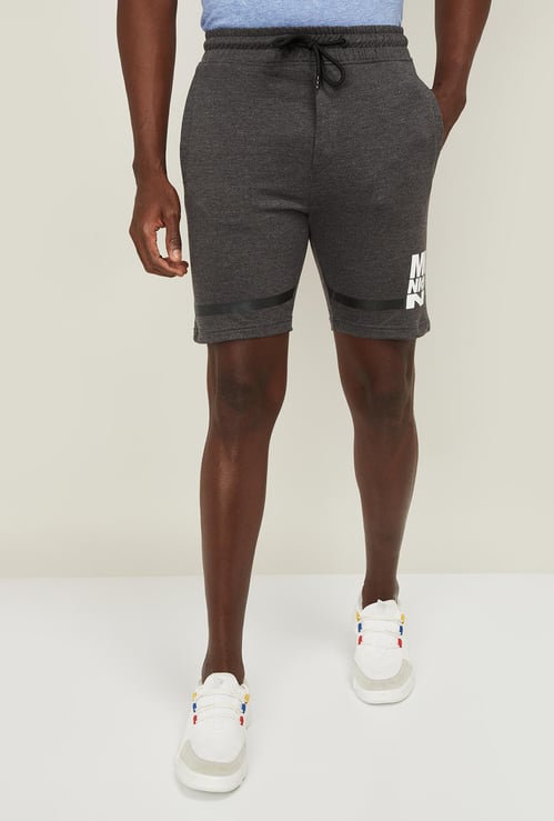 STATUS QUO Men Printed Elasticated Shorts