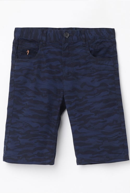 INDIAN TERRAIN Boys Camouflage Printed Woven Shorts