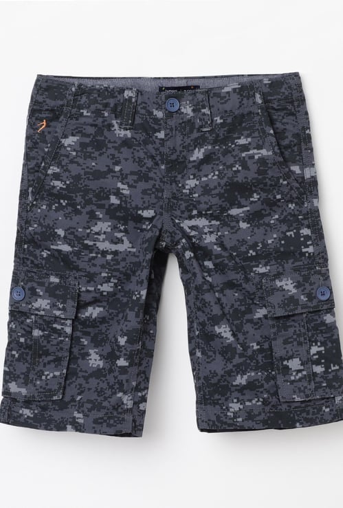 INDIAN TERRAIN Boys Camouflage Print Woven Shorts
