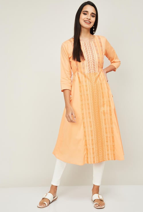 SPAN Women Printed A-Line Kurta