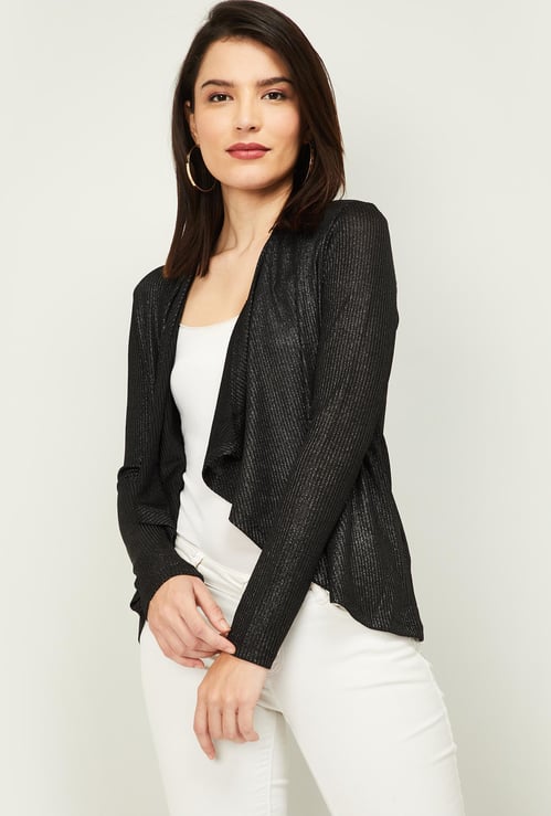 CODE Women Sheen Waterfall Shrug