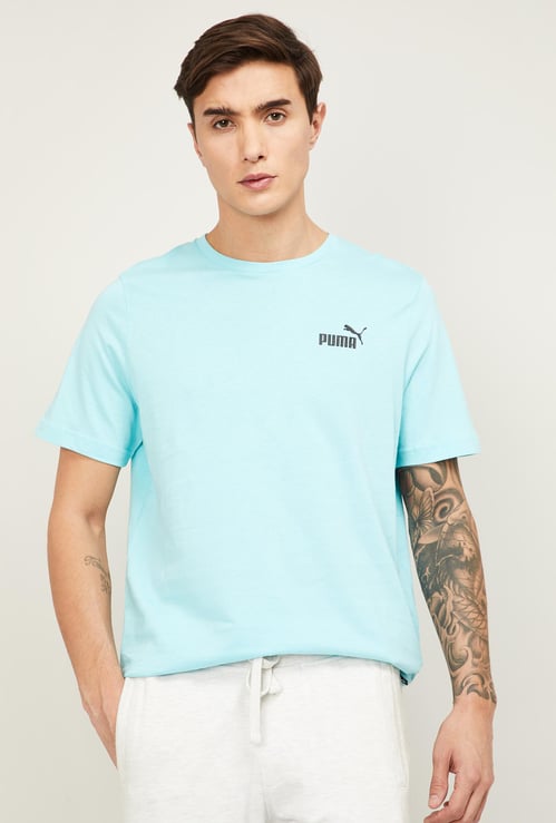 PUMA Men Solid Regular Fit Crew Neck Sports T-shirt