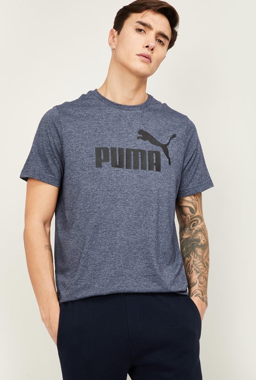 PUMA Men Printed Slim Fit Crew Neck T-shirt