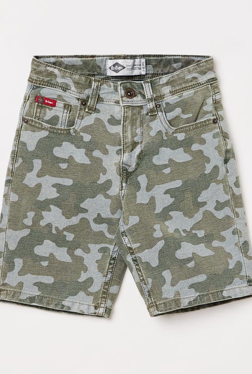 LEE COOPER JUNIORS Boys Camouflage Printed Woven Shorts