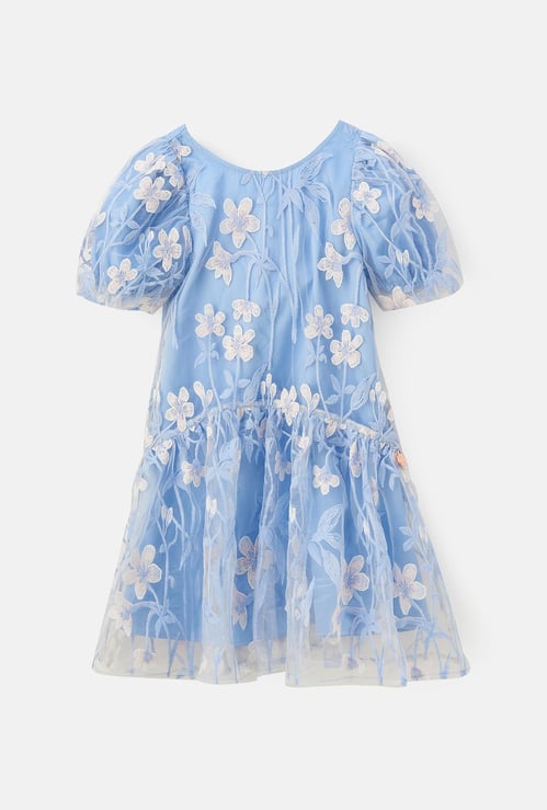 ANGEL & ROCKET Girls Lace Layered A-Line Dress