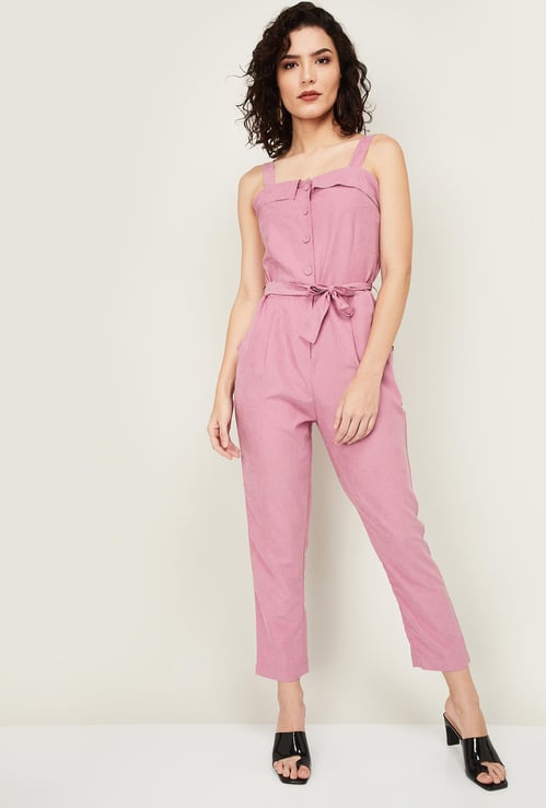 LATIN QUARTERS Women Solid Sleeveless Jumpsuit