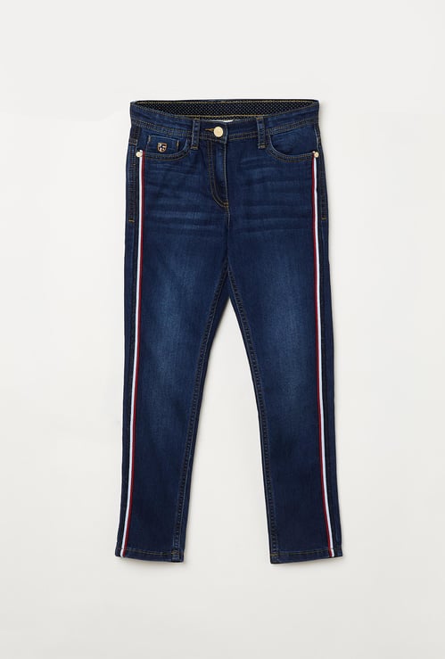 U.S. POLO ASSN. KIDS Boys Stonewashed Slim Fit Jeans