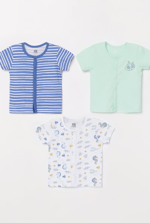 FS MINI KLUB Boys Printed T-shirt- Pack of 3