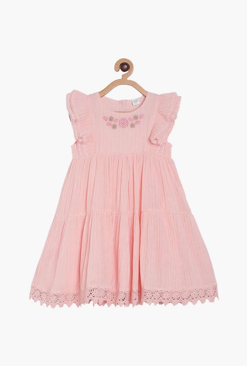 FS MINI KLUB Girls Embroidered A-Line Dress