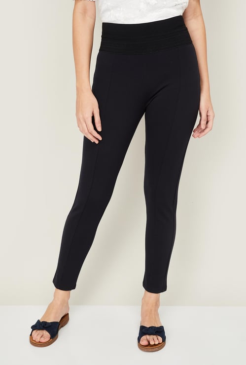 AND Women Solid Treggings