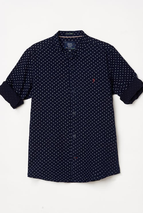 INDIAN TERRAIN Boys Printed Full Sleeves Casual Shirt