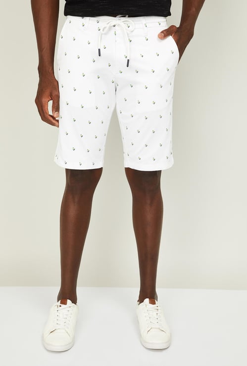 SPYKAR Men Printed Slim Fit City Shorts