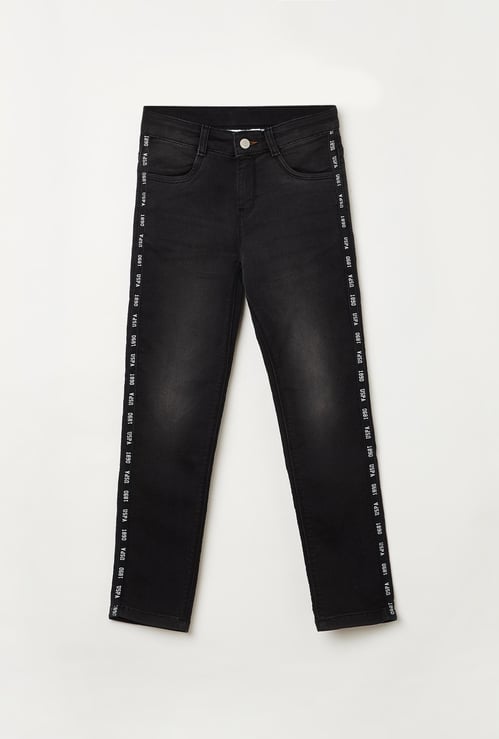 U.S. POLO ASSN. KIDS Boys Stonewashed Regular Fit Jeans