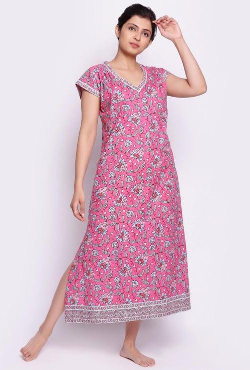 BIBA Women Printed Night Dress