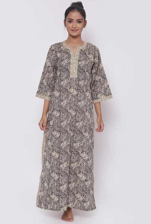 BIBA Women Printed Night Dress