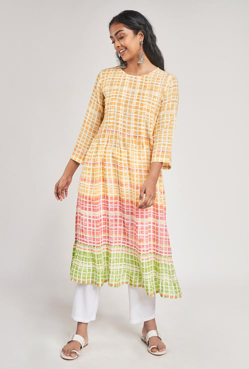 GLOBAL DESI Women Printed A-Line Kurta