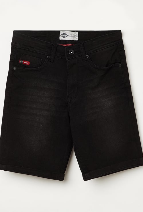 LEE COOPER JUNIORS Boys Stonewashed Denim Shorts
