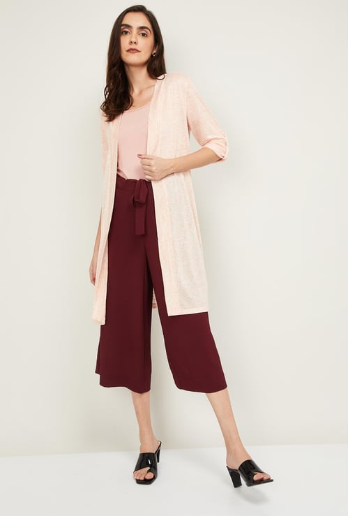 LATIN QUARTERS Women Solid Open-Front Shrug