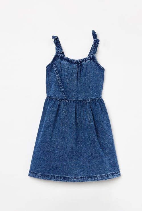 LEE COOPER JUNIORS Girls Solid A-line Dress
