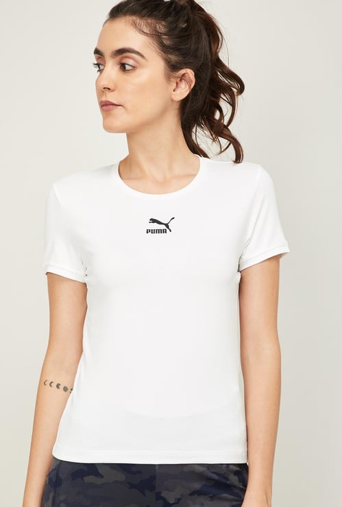 PUMA Women Printed Round Neck T-shirt